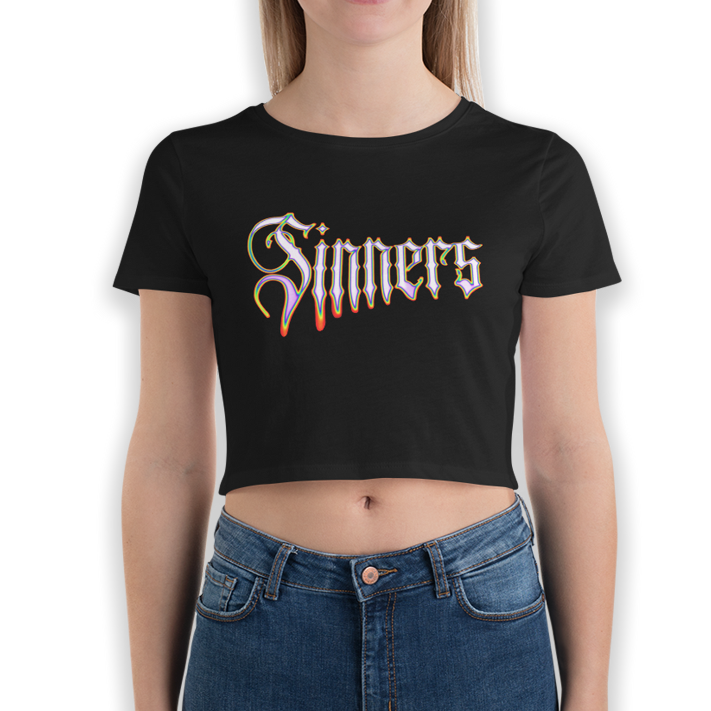 Fire Sinners Crop Tee