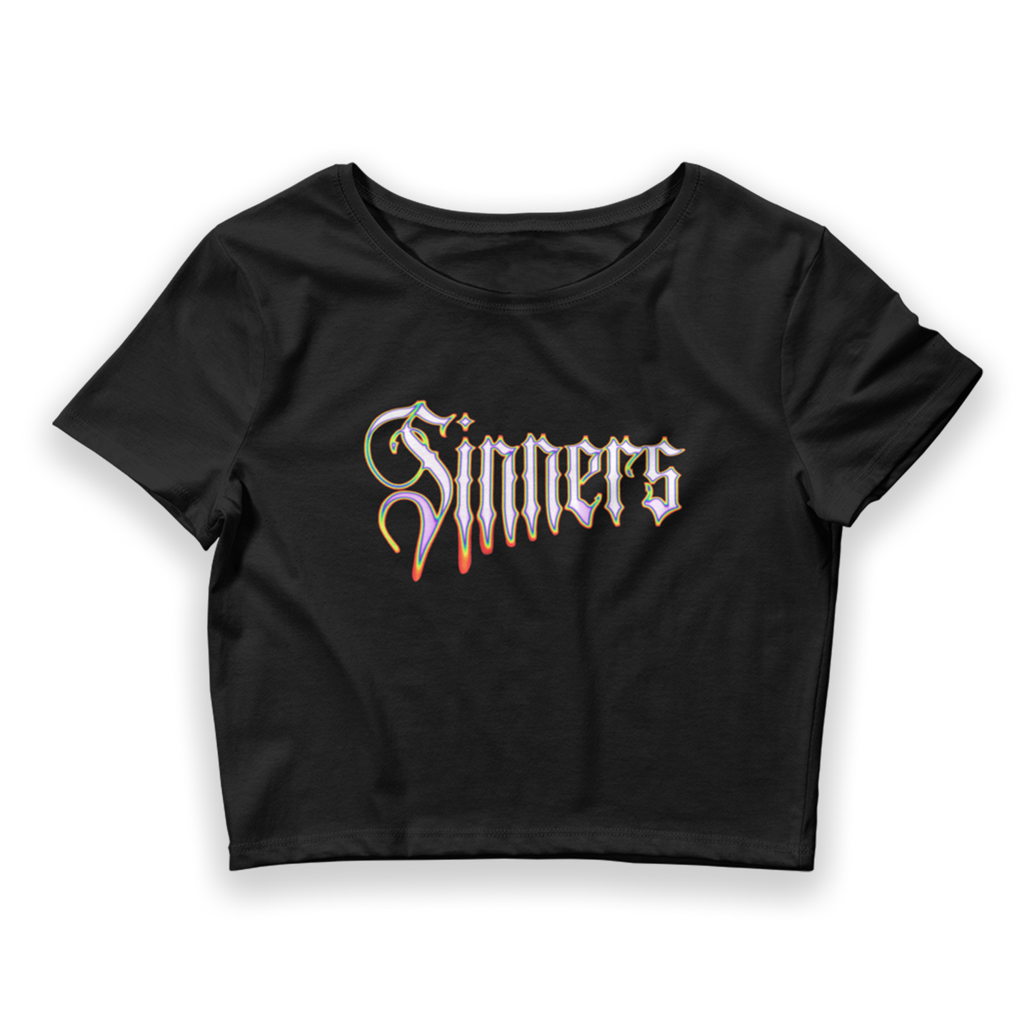 Fire Sinners Crop Tee