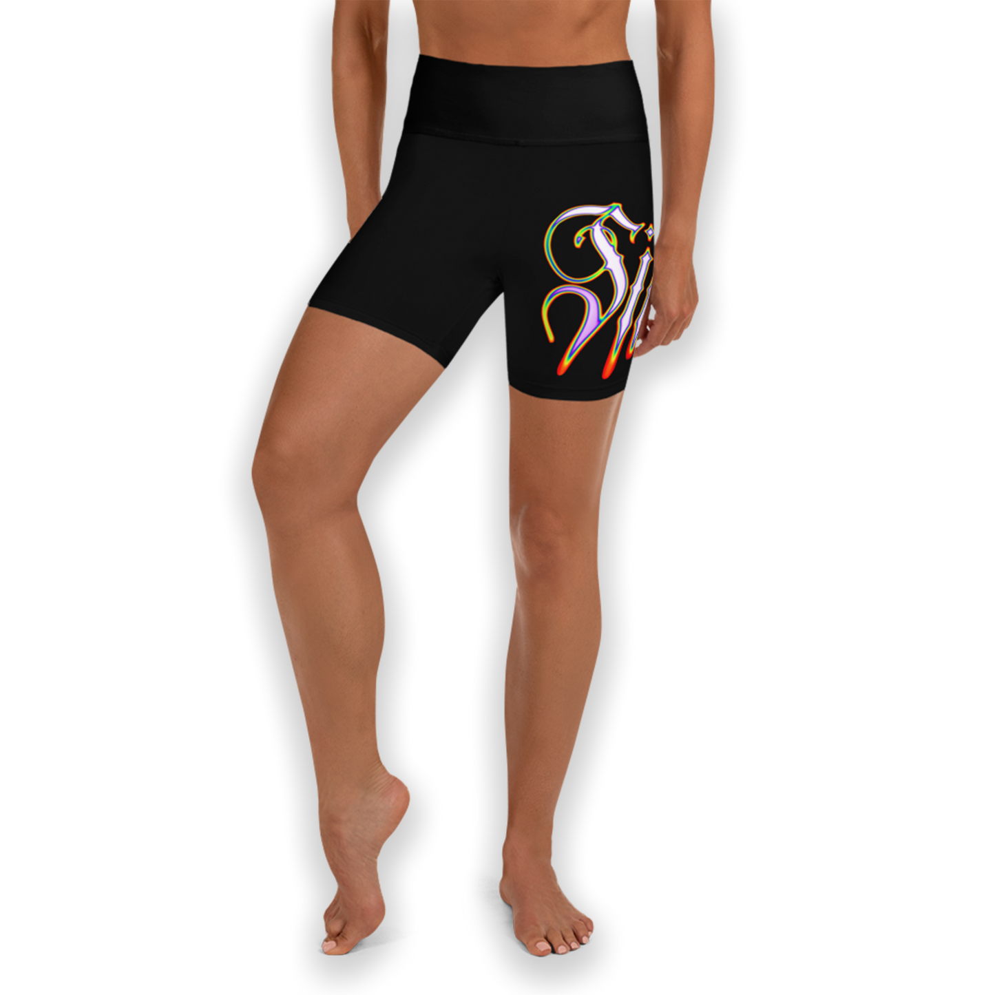 Fire Sinners Yoga Shorts